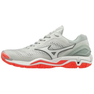 Mizuno Wave Stealth V Womens Handball Shoes Canada - Grey